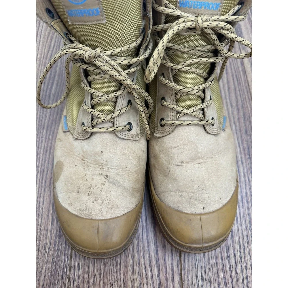 Palladium Pampa Sport Cuff WPN Men's Waterproof Boots Size 10.5 Amber Gold